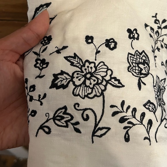 linen and Cotten embroidered dress size 8 petite - Picture 6 of 6